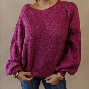 Free People Found My Friend Boucle Sweater